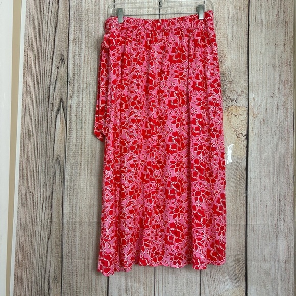 J.Crew Womens Floral Print Faux-wrap midi Skirt size Small - Picture 8 of 11